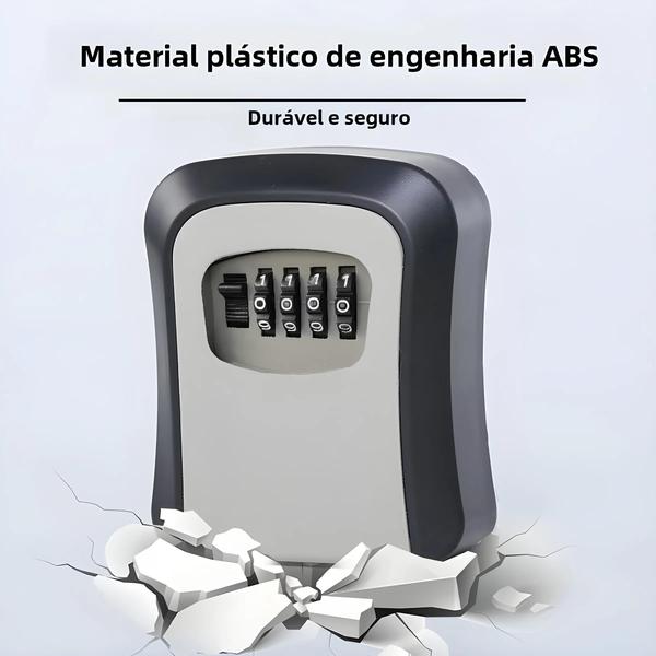 Imagem de Caixa de Correio de Parede com Senha e Olho Mágico - Grande Espaço, PVC Resistente e Anti-Roubo