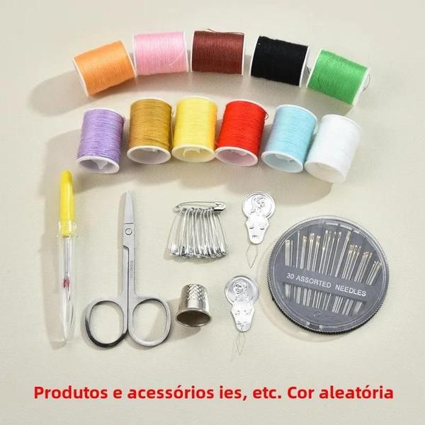 Imagem de Caixa de Costura Multifuncional para Casa - Kit de Ferramentas DIY para Costura