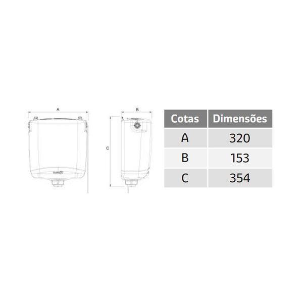Caixa de descarga alta engate flexivel plastica branca tigre Imagem de Caixa de descarga alta engate flexivel plastica branca tigre