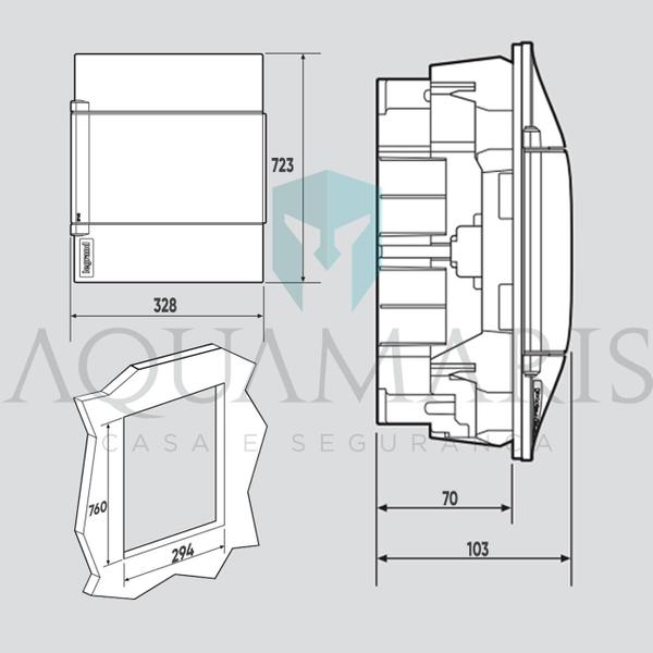 Imagem de Caixa De Disjuntores Transparente 48 Din Legrand Protectbox 135014 