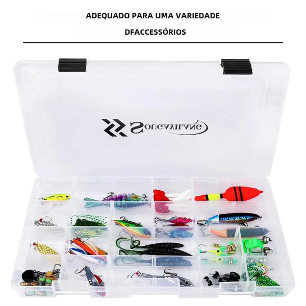 Imagem de Caixa de Equipamento de Pesca Portátil Sougayilang (1/2/4 Peças) - Organizador de Armazenamento 3600/3700