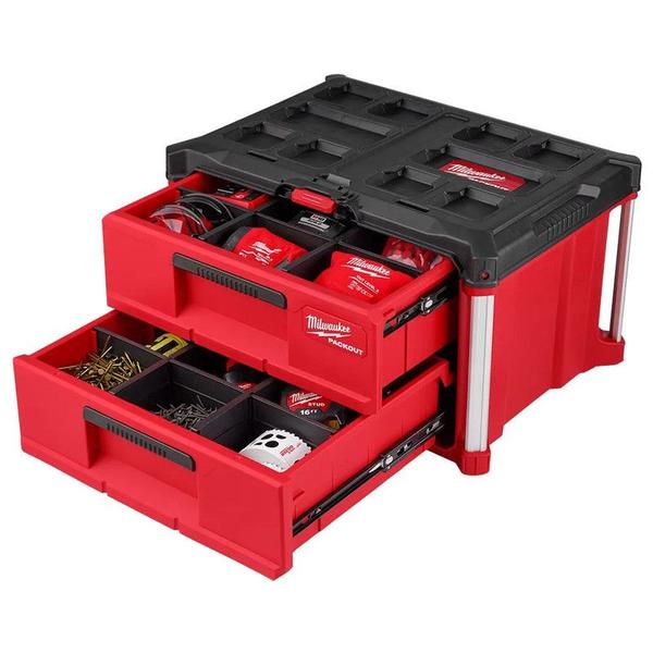 Imagem de Caixa de Ferramentas 2 Gavetas Packout Milwaukee 48-22-8442