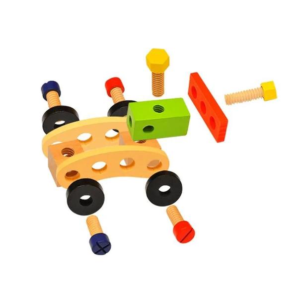 Caixa de Ferramentas Montessori Educacional de Madeira e Plástico para Crianças Imagem de Caixa de Ferramentas Montessori Educacional de Madeira e Plástico para Crianças