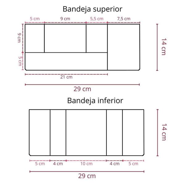 Imagem de Caixa de Ferramentas multiuso Para Organizadores para pesca C/2 Bandejas Articuladas e C/10 Divisórias Preto com alça resistente organizador