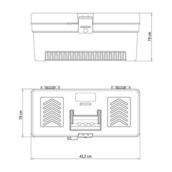 Imagem de Caixa De Ferramentas Tramontina Plástica Master 17 Polegadas