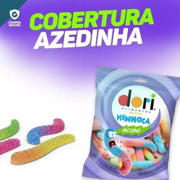 Caixa de Gelatina Minhoca Acida 16x60gr (REF. 16262) - Dori Imagem de Caixa de Gelatina Minhoca Acida 16x60gr (REF. 16262) - Dori