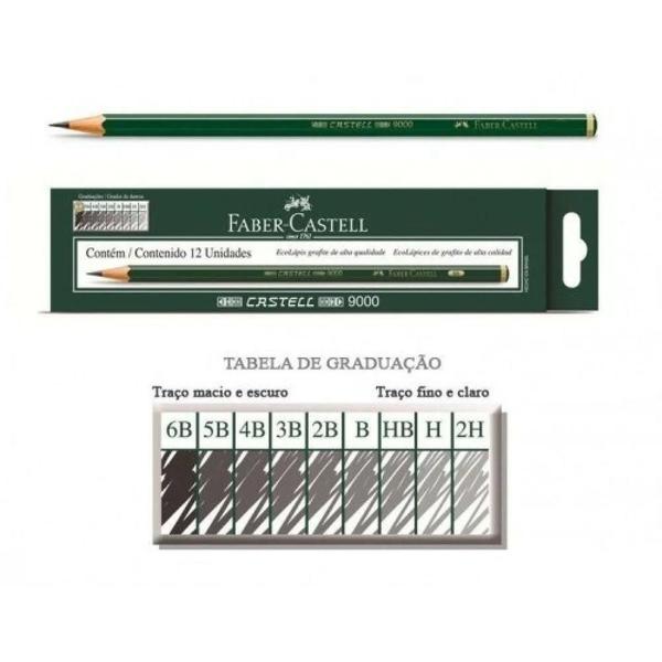 Imagem de Caixa De Lápis 9000 2 B Faber Castel 12 Unid Kit 3