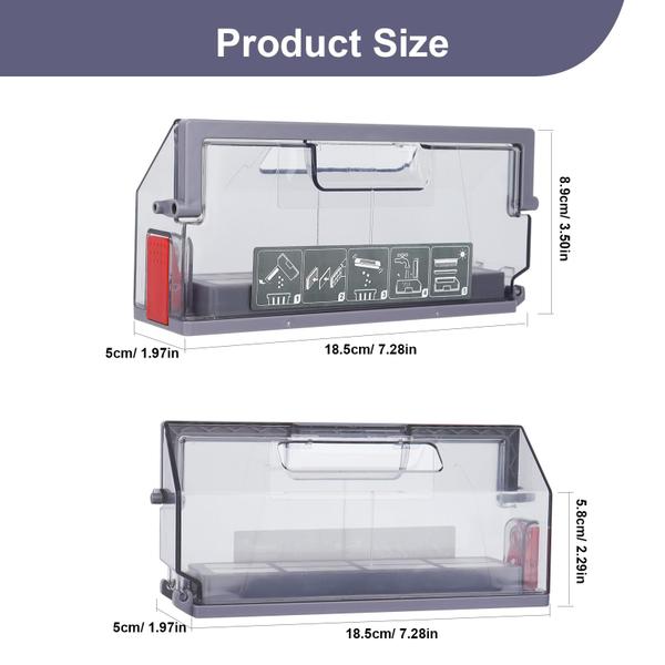 Imagem de Caixa de lixo para Ecovacs Deebot Ozmo Yeedi T5/T8/T9/N9/T10/T20/X1