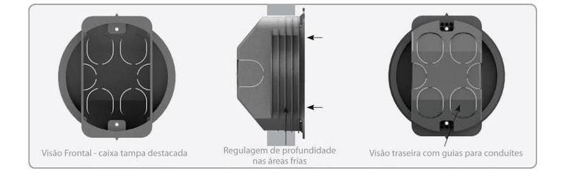 Imagem de Caixa De Luz 4x2 Para Bloco Estrutural - 1 Unidade