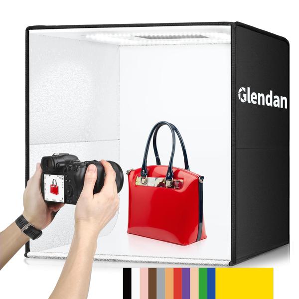 Imagem de Caixa de luz fotográfica Glendan 50x50 cm com 240 luzes LED