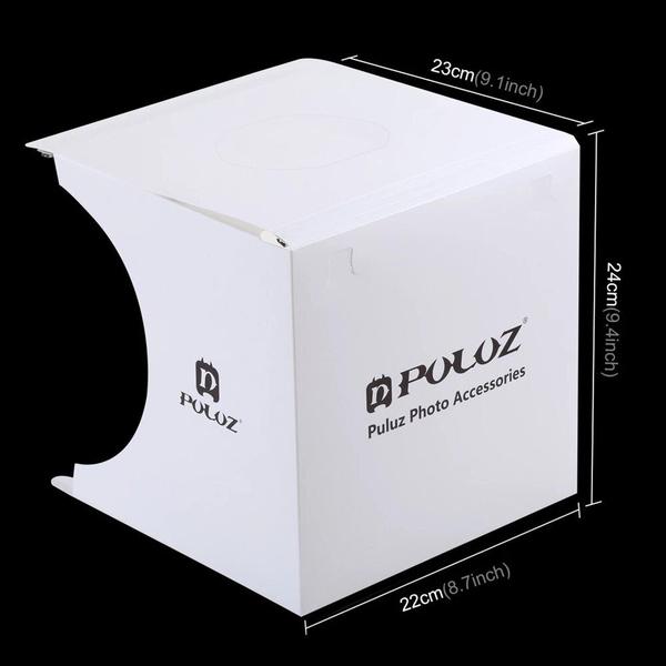 Imagem de Caixa de luz fotográfica Wokex Mini Folding com 2 painéis de LED