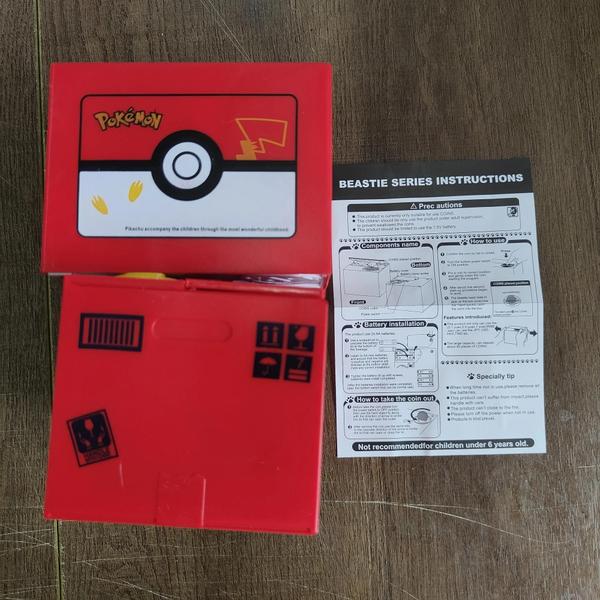 Imagem de Caixa de Moedas Eletrônica Pokémon Pikachu - Presente para Crianças