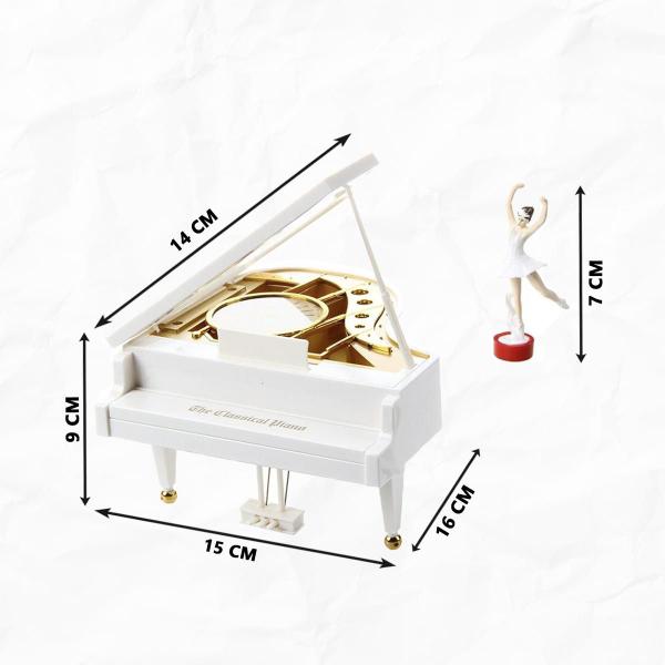 Caixa de música Piano Organizador de joias Bailarina Dançarina - Uny Gift Imagem de Caixa de música Piano Organizador de joias Bailarina Dançarina