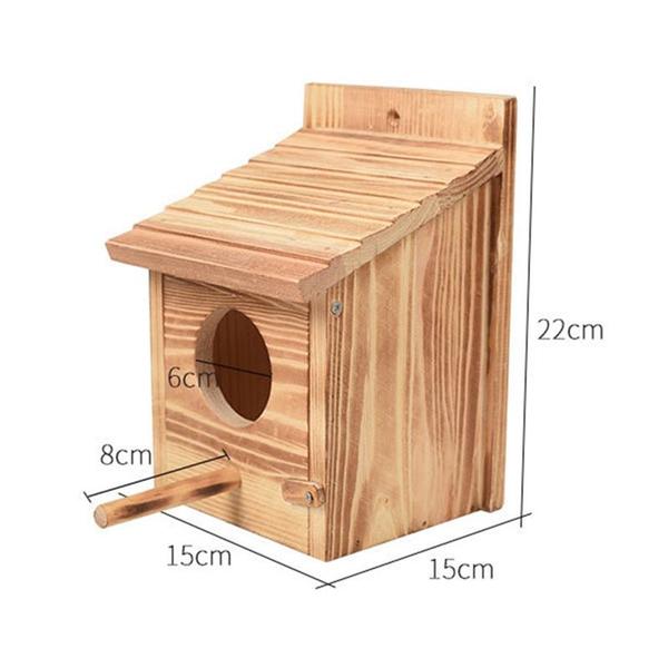 Imagem de Caixa de ninho de madeira ao ar livre Bird House Wokex para pássaros