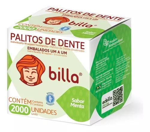 Imagem de Caixa De Palito De Dente Embalados 2000und Sabor Menta 