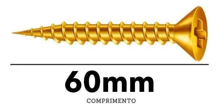 Imagem de Caixa De Parafusos Para Madeira Mdf Marcenaria 5x60 500un