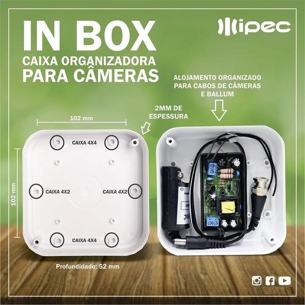 Imagem de Caixa De Passagem Organizadora Para Camera Cftv Proteção Inbox Ipec