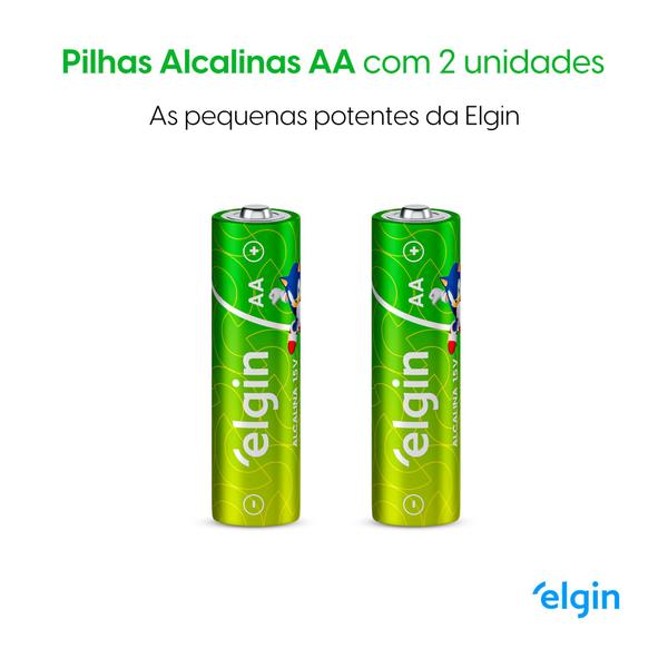 Imagem de Caixa De Pilhas Alcalina Elgin Energy Aa 10 Cartelas C/ 2 Un