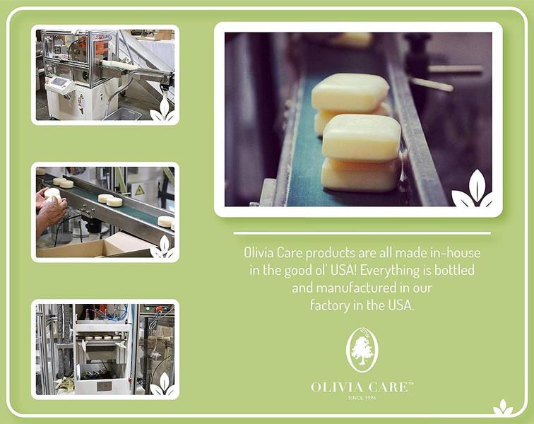 Caixa de presente Soap Olivia Care Bath & Body Bar Verbena, pacote com 4 unidades Imagem de Caixa de presente Soap Olivia Care Bath & Body Bar Verbena, pacote com 4 unidades
