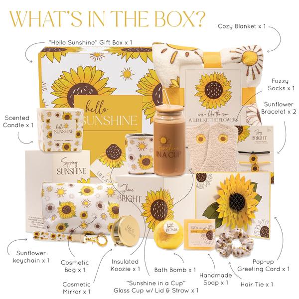 Imagem de Caixa de presente The Love Crate Co Sunflower 15 unidades para mulheres