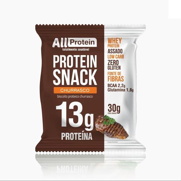 Imagem de Caixa de Protein Snack Churrasco 7 unidades de 30g - All Protein