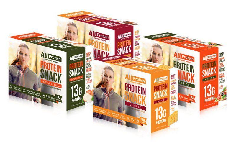 Imagem de Caixa de Protein Snack Vários Sabores 7 unidades de 30g - All Protein (4 Unidades)