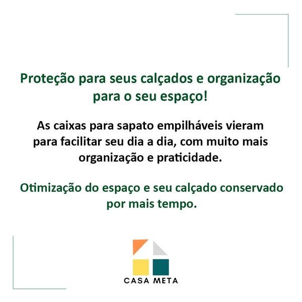 Imagem de Caixa De Sapato Transparente Para Organizar - Média