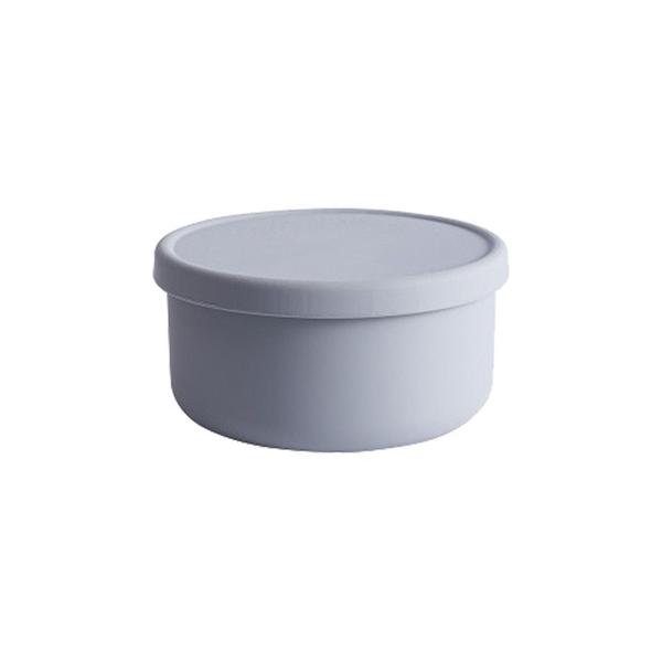 Caixa de silicone fresh keeping com tampa Bento lancheira salada de frutas fresca mantendo tigela moderna simples caixa de armazenamento redondo selado Lancheiras (Cinza) - HTTN Imagem de Caixa de silicone fresh keeping com tampa Bento lancheira salada de frutas fresca mantendo tigela moderna simples caixa de armazenamento redondo selado Lancheiras (Cinza)
