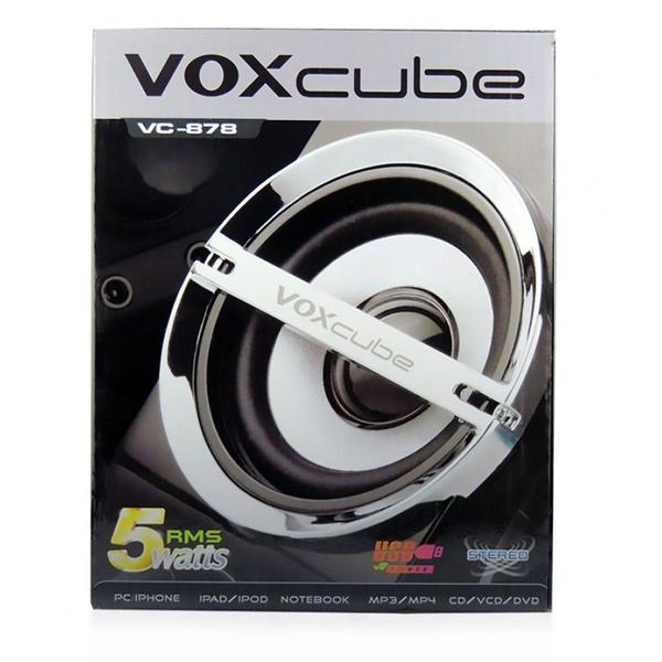 Imagem de Caixa de Som 2.0 com Entrada para Microfone 5W RWS VoxCube VC-878 - Infokit