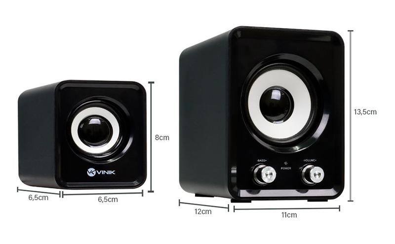 Imagem de Caixa de som 2.1 standard way 11w subwoofer + 2 caixas satelite vinik cxst11w preto