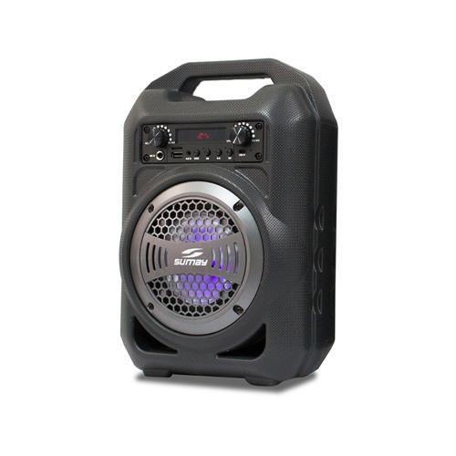 Imagem de Caixa de som 30w sumay sm-csp1302 gallon music cinza