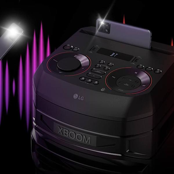 Imagem de Caixa de som Acústica LG Xboom RNC7 Multi Bluetooth com LED Karaokê e Função DJ - Bivolt