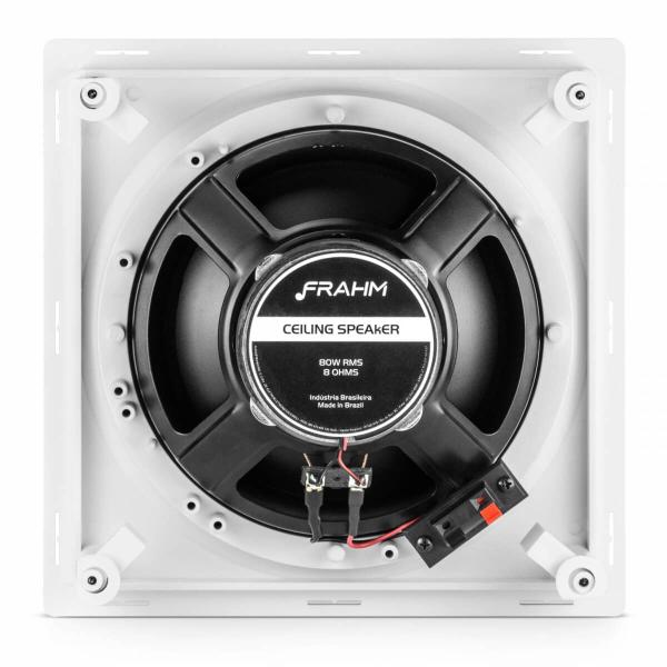 Imagem de Caixa de Som Ambiente de Embutir 8''  Arandela Coaxial Quadrada 80W 8 Ohms Telar Frahm - 31932