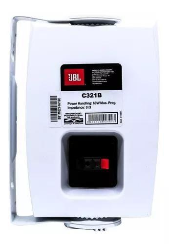 Imagem de Caixa de Som Ambiente- Par-  C321B  Branco JBL