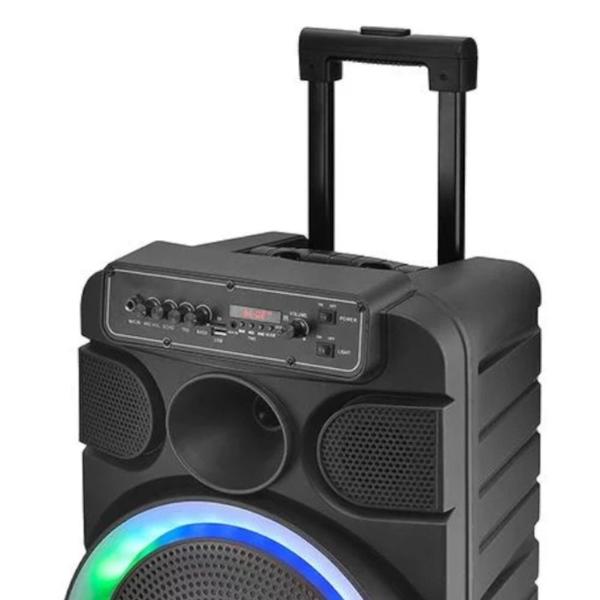 Imagem de Caixa de som amplificada 600W RMS com Bluetooth e Radio FM e Microfone - X600 - TRC