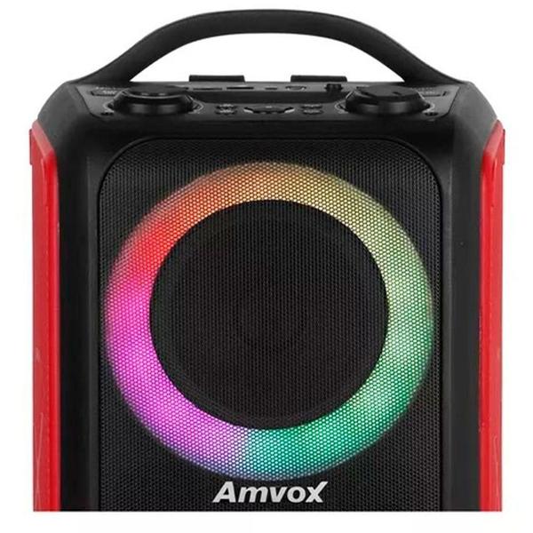 Imagem de Caixa De Som Amplificada Aca 600 Bagvox Red 600w Rms Amvox Vermelho Bivolt