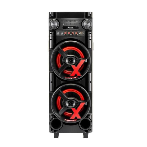 Caixa De Som Amplificada Amvox ACA 1000 NEW X 2 Woofer ALTO FALANTE 8 Bivolt SFM Caixa De Som Amplificada Amvox ACA 1000 NEW X 2 Woofer ALTO FALANTE 8 Bivolt SFM