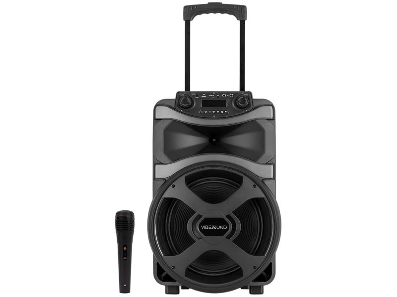 Caixa de Som Amplificada Bluetooth Vibe Sound V12 Power 800W USB com Microfone Caixa de Som Amplificada Bluetooth Vibe Sound V12 Power 800W USB com Microfone