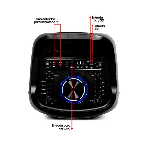 Imagem de Caixa de Som Amplificada Goldentec Evoke 2000, Bluetooth, TWS