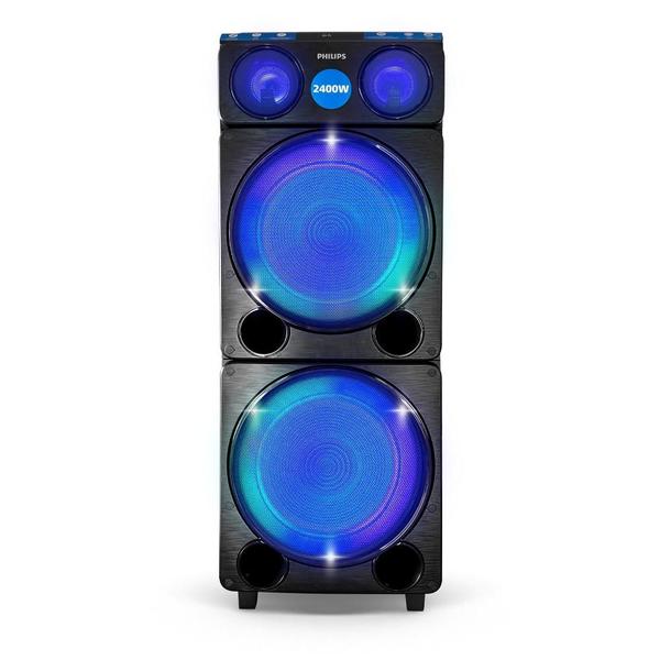 Imagem de Caixa de Som Amplificada Philips Party Speaker TAX5509/78 2400W Bluetooth com Led e Karaokê - Bivolt