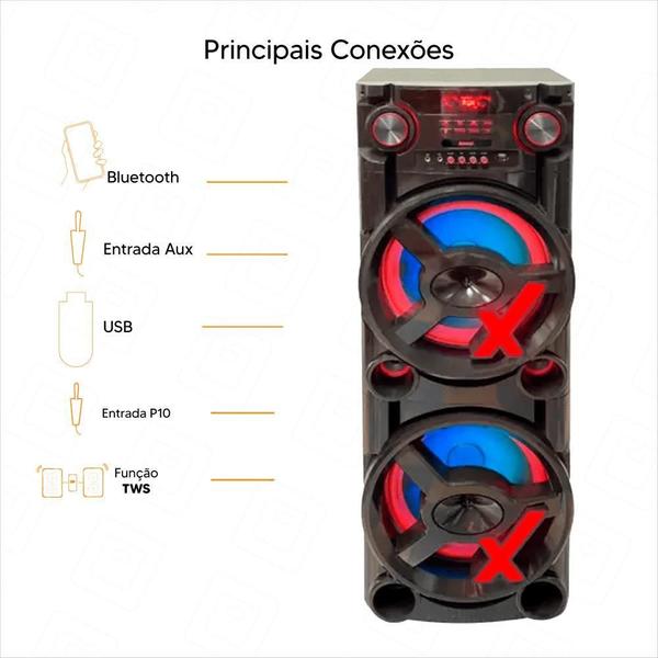 Imagem de Caixa De Som Amvox Aca 2900 Newx 15Pol Sem Fm 2900W- 1 Mic