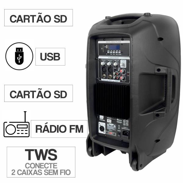 Imagem de Caixa De Som Ativa 15" Mxt Mx15-350a 350w Rms