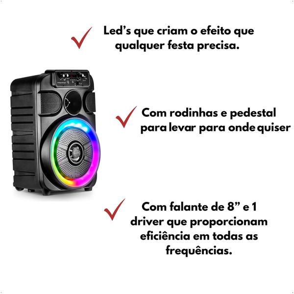 Imagem de Caixa de Som Ativa Portátil Bluetooth Multiuso CMF 360 TWS Frahm 32430