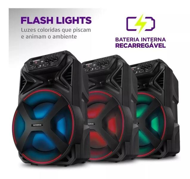 Imagem de Caixa De Som Bluetooth 250 Watts RMS Mondial Cm250 220/110V