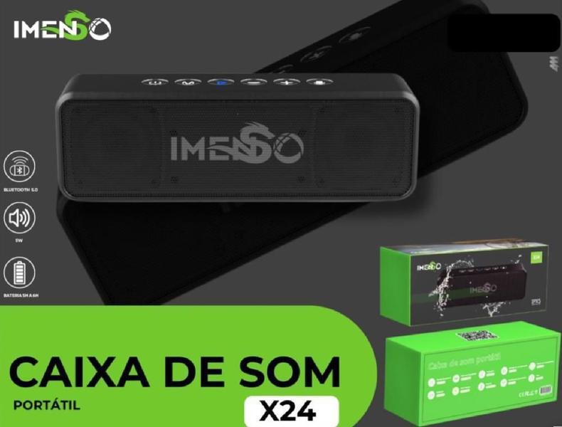 Imagem de Caixa De Som Bluetooth 35W 4000 Mah Portátil Imenso X24