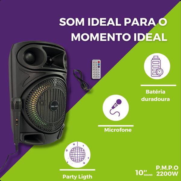 Imagem de Caixa De Som Bluetooth Amplificada 2200w Potente 