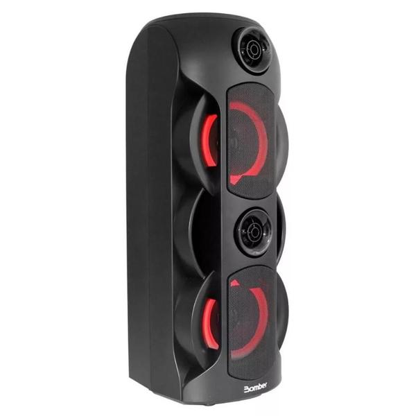 Imagem de Caixa de Som Bluetooth Bomber Party 800 50W RMS com Subwoofer, Luzes LED, TWS, Função Karaokê