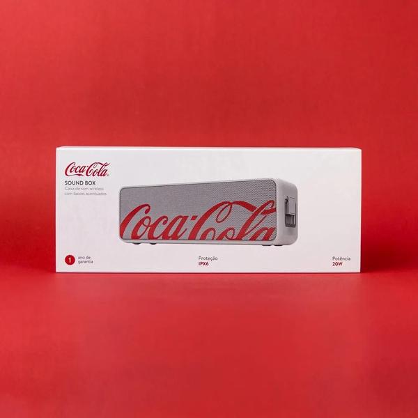 Imagem de Caixa De Som Bluetooth Coca-cola Sound Box White