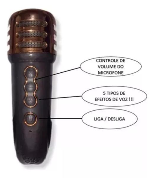 Imagem de Caixa De Som Bluetooth E Microfone Karaokê 50w Potencia