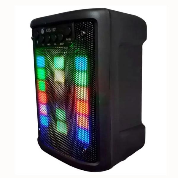 Imagem de Caixa de Som Bluetooth KTS-1901 iluminação RGB